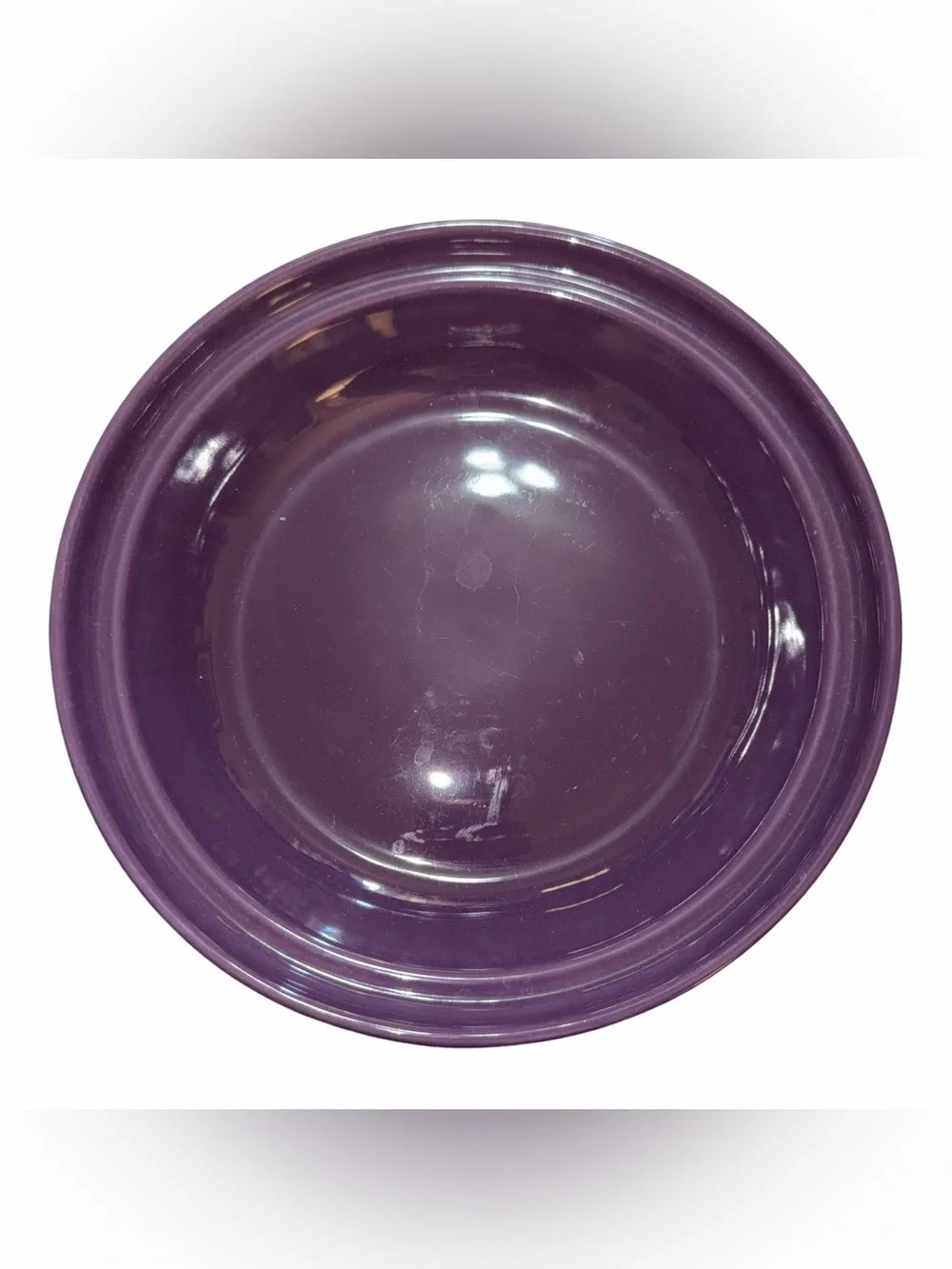Longaberger Eggplant Pie Plate 10inch